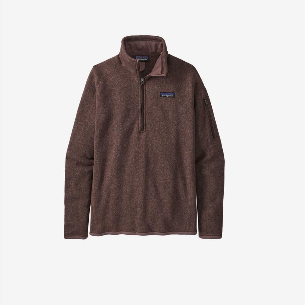NEW Women in 1/4 Zip Up Better Sweater - Brown